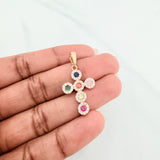 Dije Cruz Tupida 2.4 g / 3.5 cm Oro Amarillo 18K