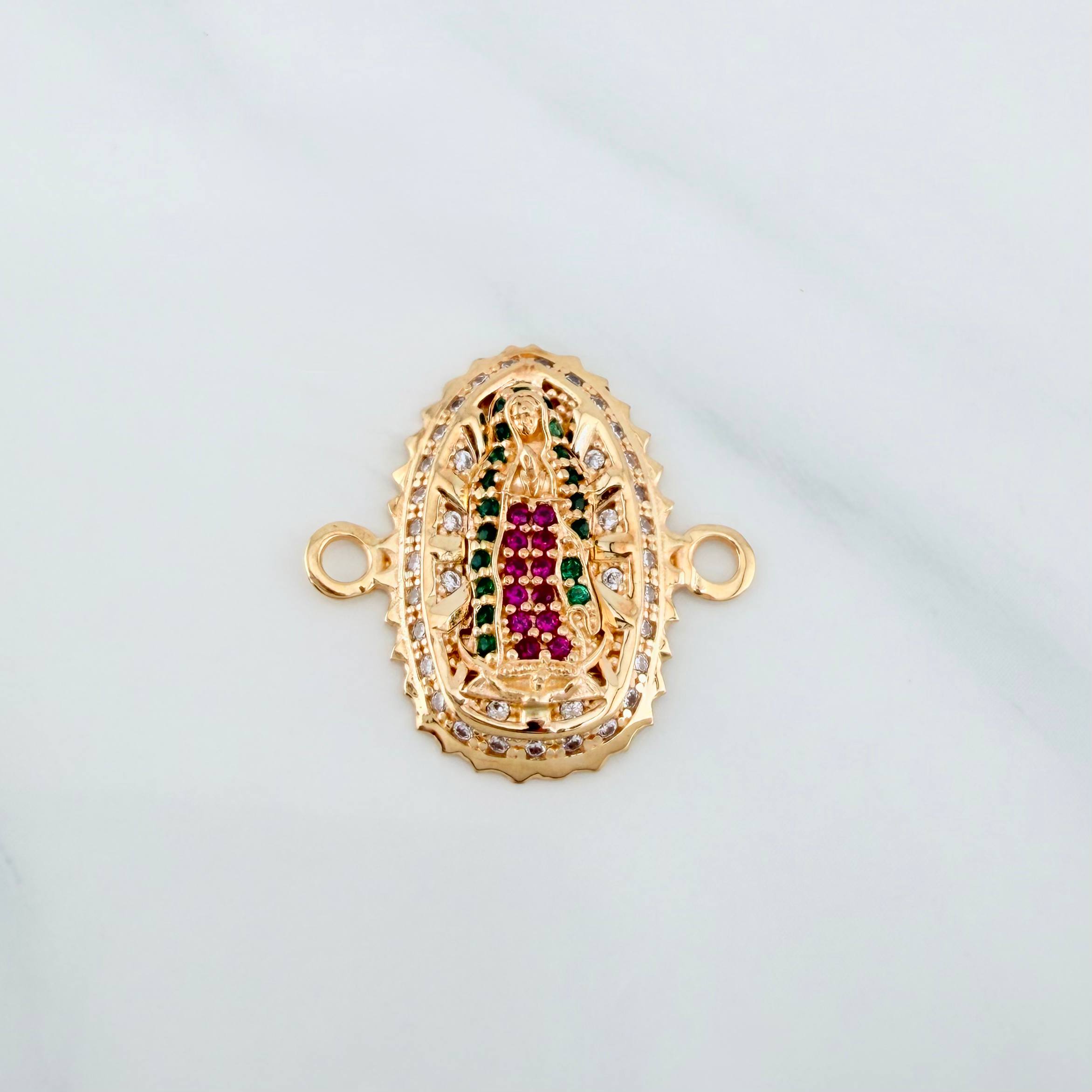 Herraje Virgen Guadalupe 1.2 g / 1.5 cm Oro Amarillo 18K