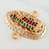 Herraje Virgen Guadalupe 1.15 g / 1.5 cm Oro Amarillo 18K