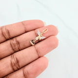 Dije San Miguel Arcangel 0.9 g / 2.3 cm Tres Oros 18K