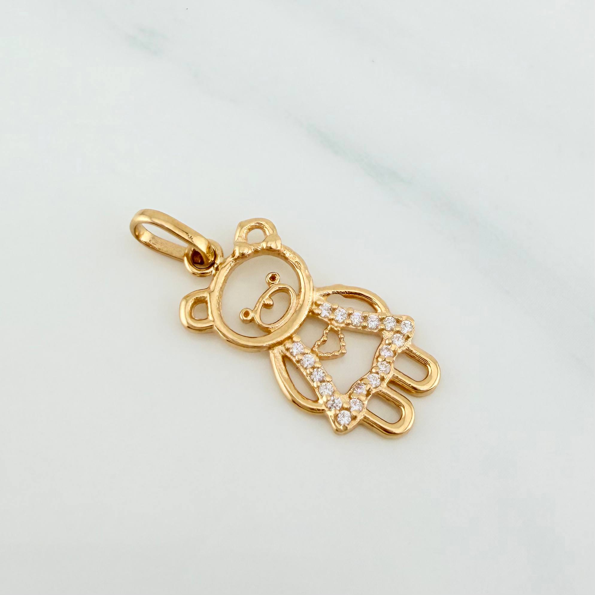 Dije Silueta Oso 1.3 g / 2.5 cm Oro Amarillo 18K