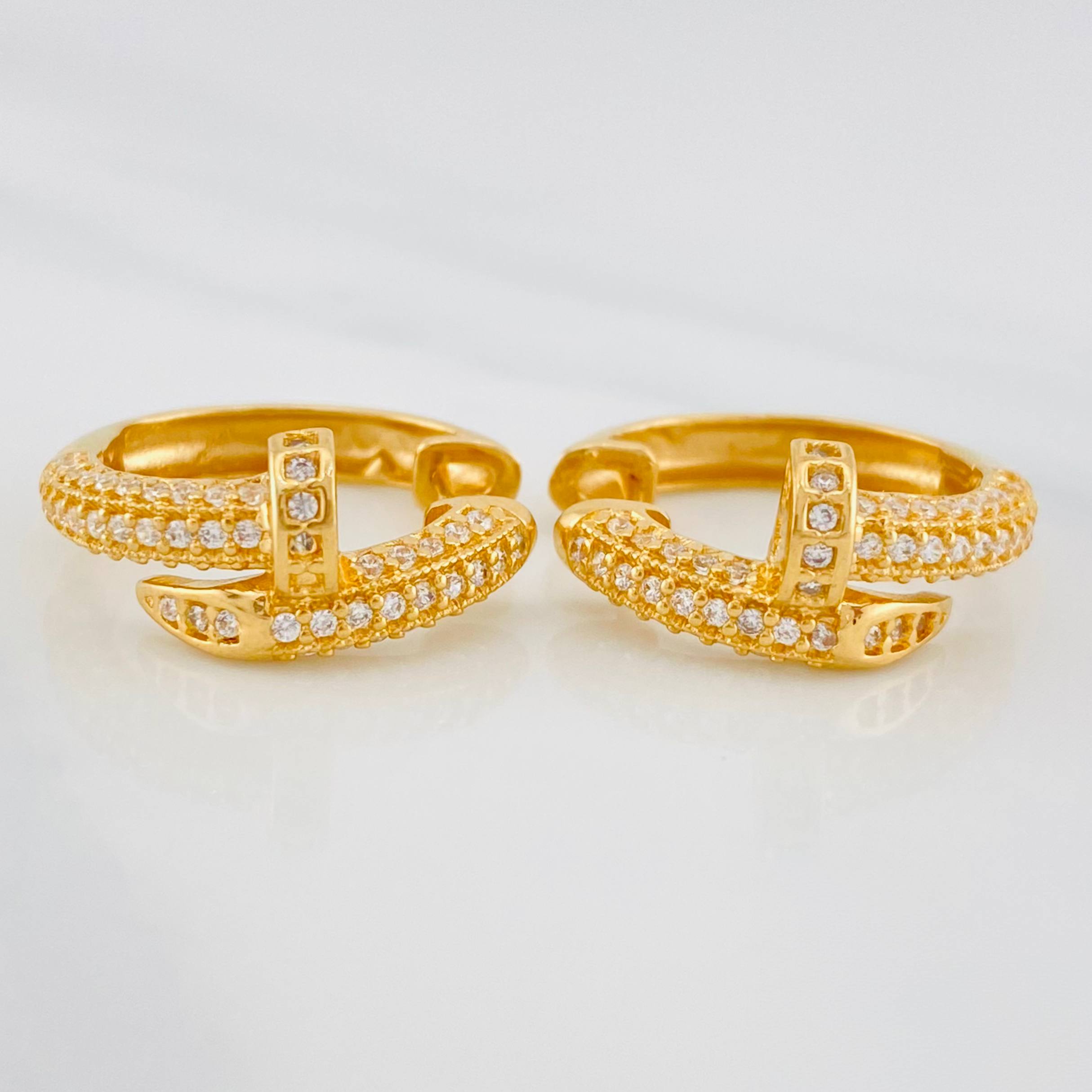 Candongas Clavo 5.7 g / 1.8 cm Oro Amarillo 18K