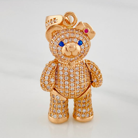 Dije Oso Articulado 8.4 g / 4 cm Oro Rosa 18K