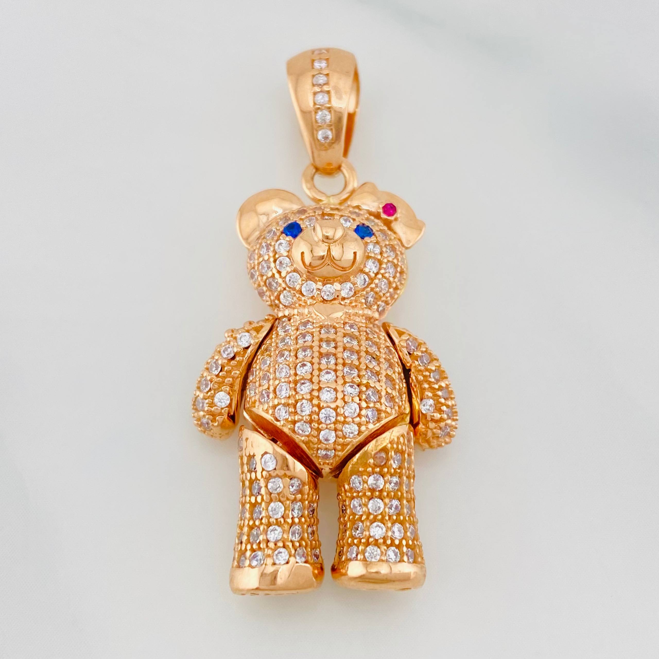 Dije Oso Articulado 8.4 g / 4 cm Oro Rosa 18K