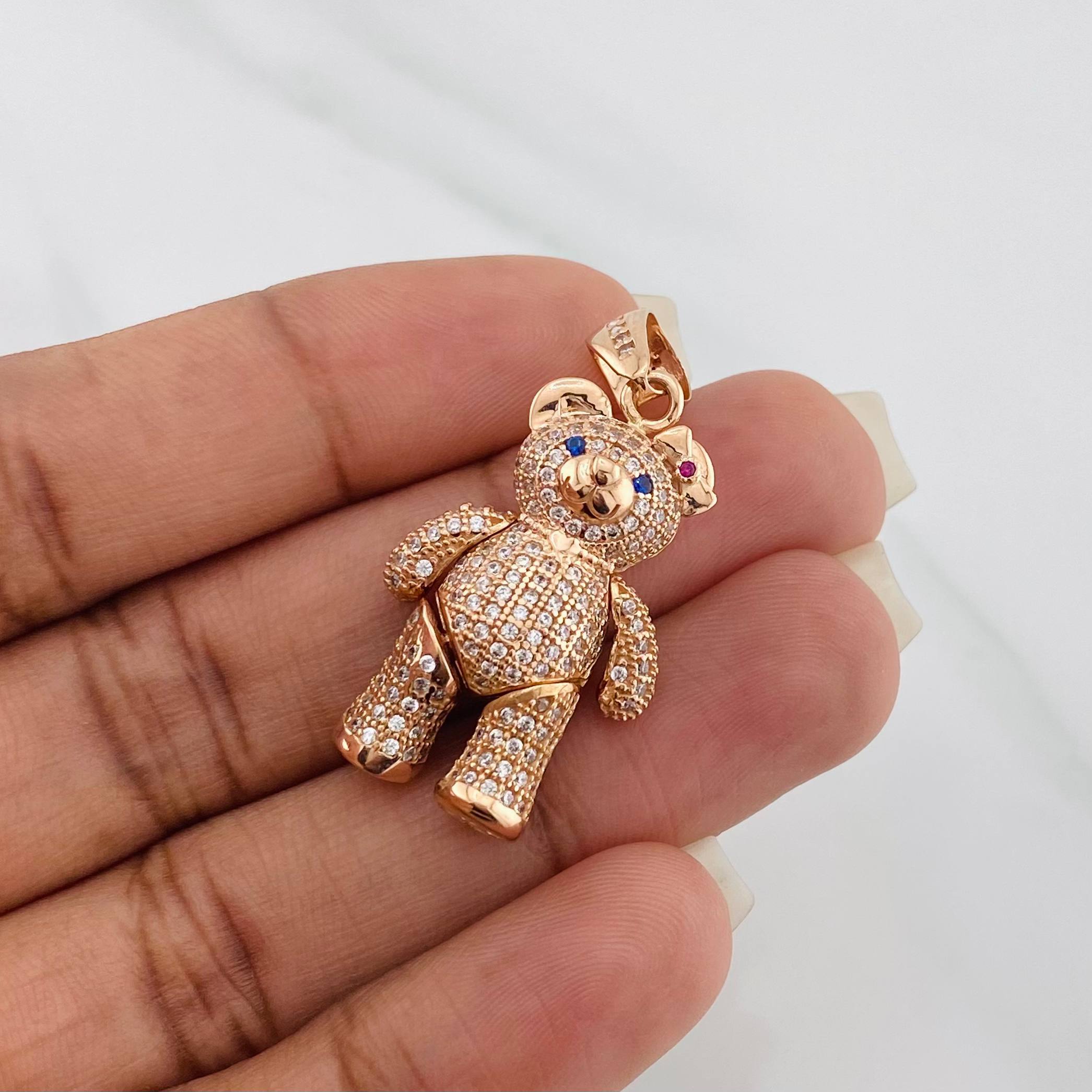 Dije Oso Articulado 8.4 g / 4 cm Oro Rosa 18K