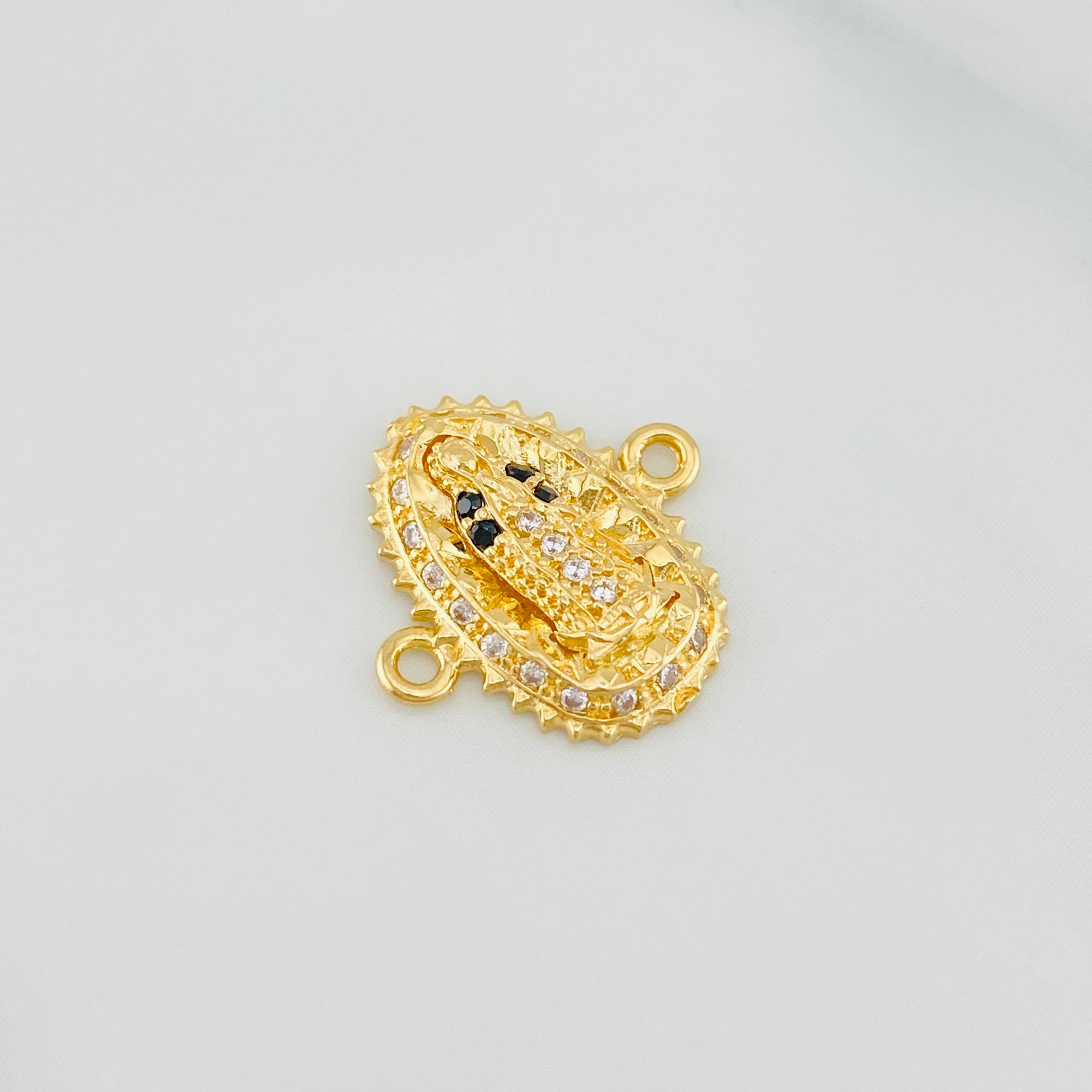Herraje Virgen Guadalupe 1.35 g / 1.5 cm Oro Amarillo 18K