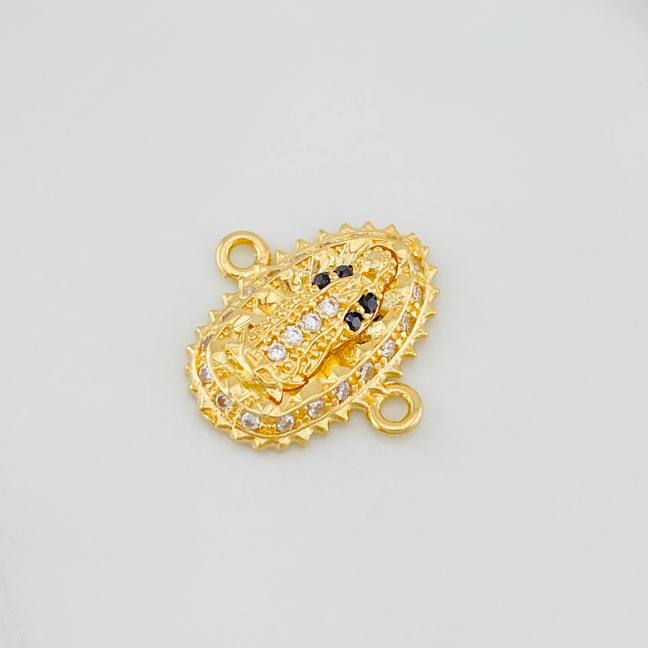 Herraje Virgen Guadalupe 1.35 g / 1.5 cm Oro Amarillo 18K
