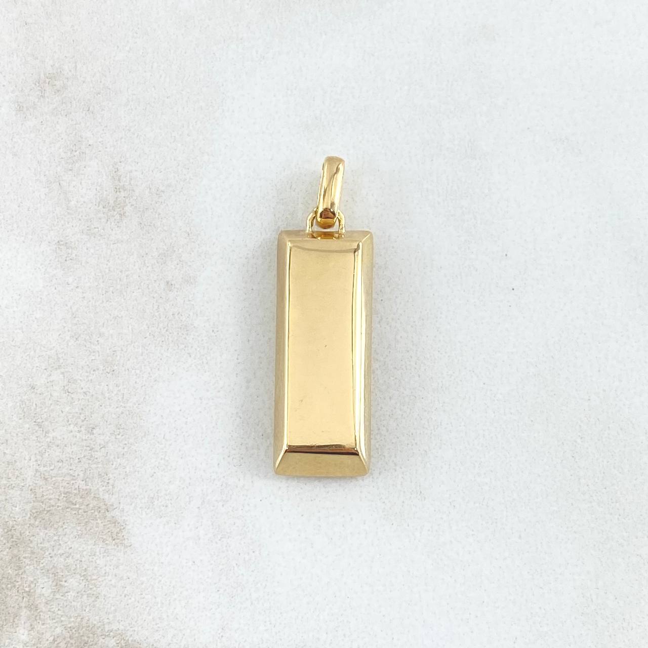 Dije Lingote 3.4gr / 2.6cm / Nac.Esp.Oro 18K &