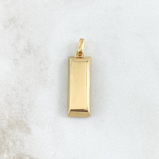 Dije Lingote 3.4gr / 2.6cm / Nac.Esp.Oro 18K &