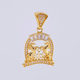 Dije Herradura Caballos 3.25 g / 2.8 cm Oro Amarillo 18K