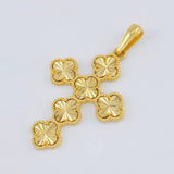 Dije Cruz Trebol 6.45 g / 5 cm Oro Amarillo 18K