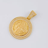Dije Medalla San Benito 6.85 g / 3.6 cm Oro Amarillo 18K