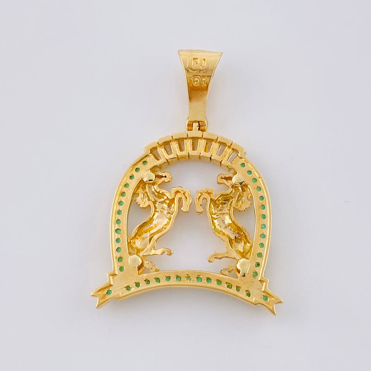 Dije Herradura Caballos 6.95 g / 3.9 cm Oro Amarillo 18K