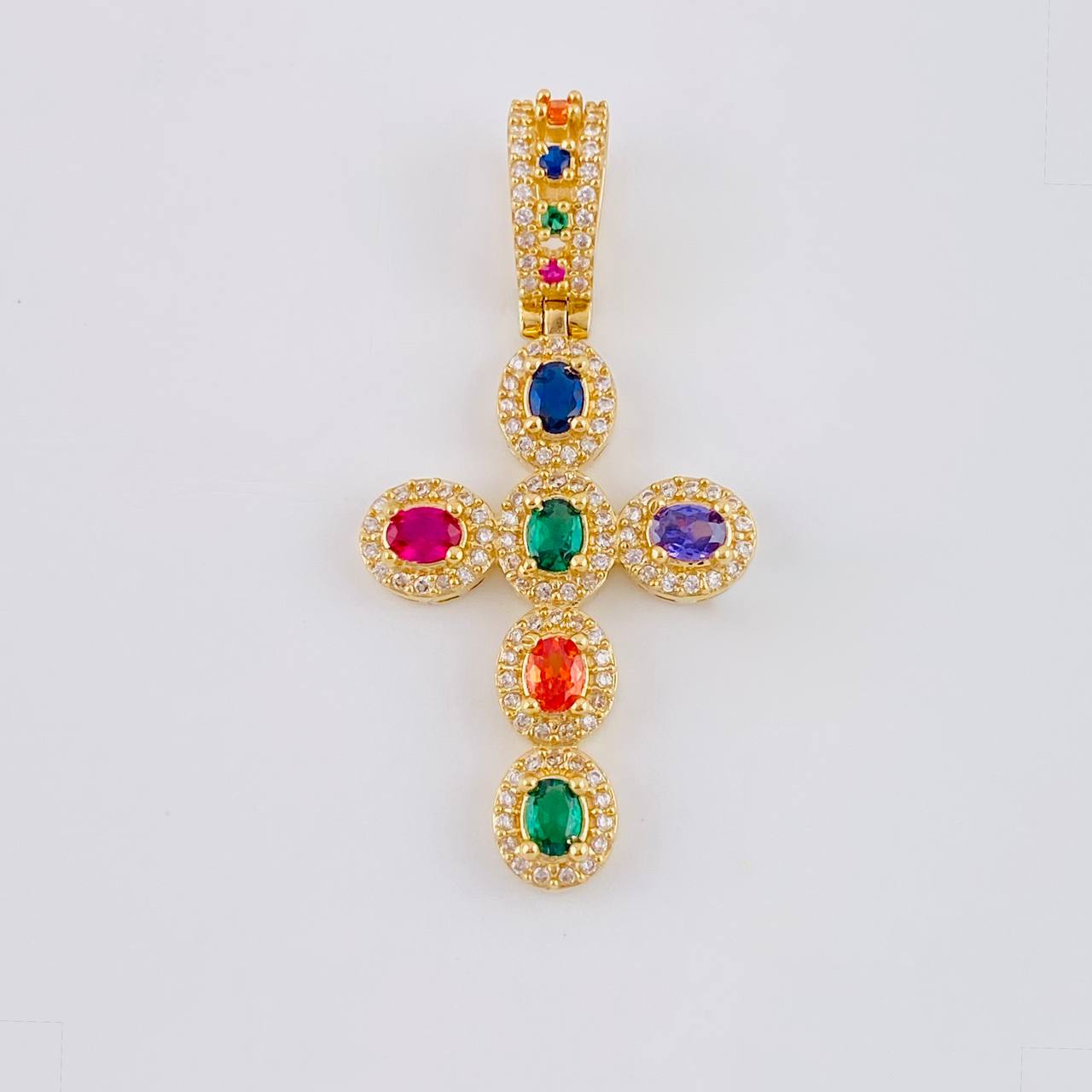 Dije Cruz Tupida 5.9 g / 4.3 cm Oro Amarillo 18K