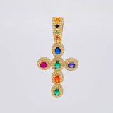 Dije Cruz Tupida 5.9 g / 4.3 cm Oro Amarillo 18K