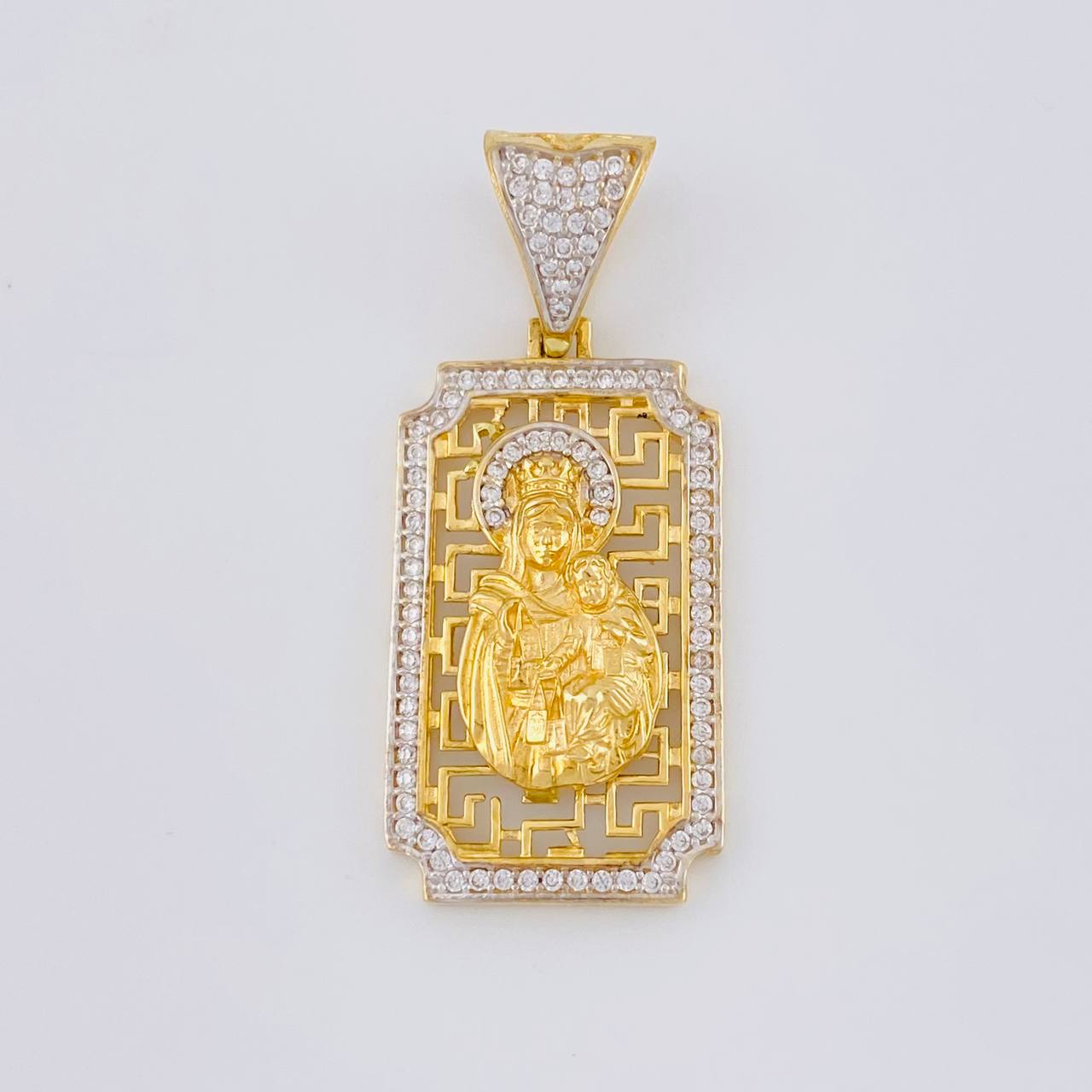 Dije Placa Virgen Del Carmen 6 g / 3.8 cm Oro Amarillo 18K