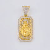 Dije Placa Virgen Del Carmen 6 g / 3.8 cm Oro Amarillo 18K
