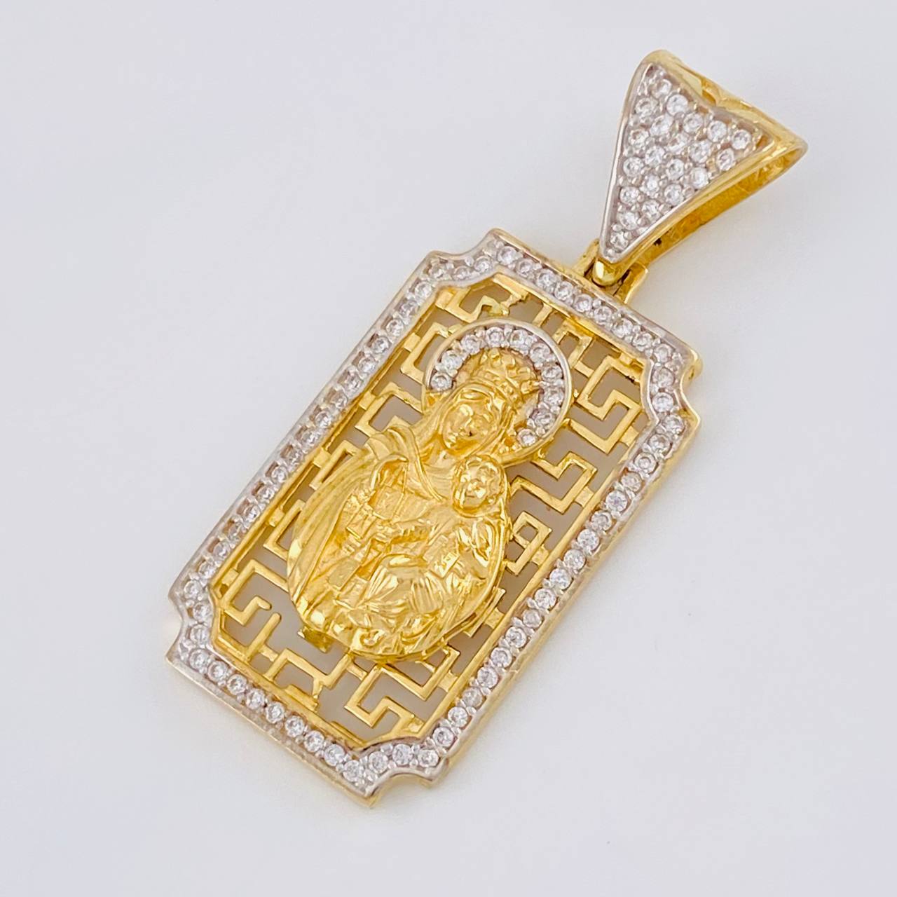 Dije Placa Virgen Del Carmen 6 g / 3.8 cm Oro Amarillo 18K