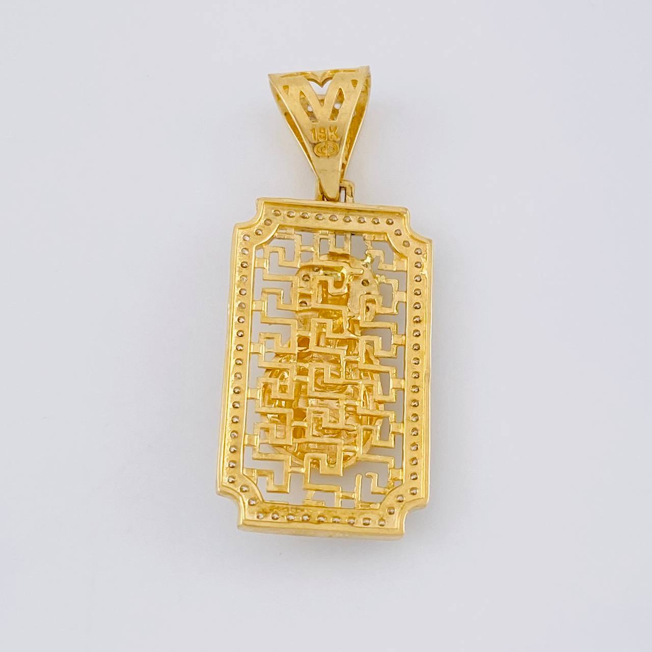 Dije Placa Virgen Del Carmen 6 g / 3.8 cm Oro Amarillo 18K