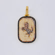 Dije Placa Caballo 5.4 g / 3.5 cm Oro Amarillo 18K