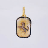 Dije Placa Caballo 5.4 g / 3.5 cm Oro Amarillo 18K