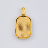 Dije Placa Caballo 5.4 g / 3.5 cm Oro Amarillo 18K