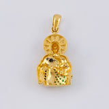 Dije San Judas Tadeo 5.85 g / 3.4 cm Dos Oros Amarillo Blanco 18K