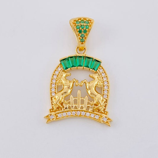 Dije Herradura Caballos 3.1 g / 2.8 cm Oro Amarillo 18K