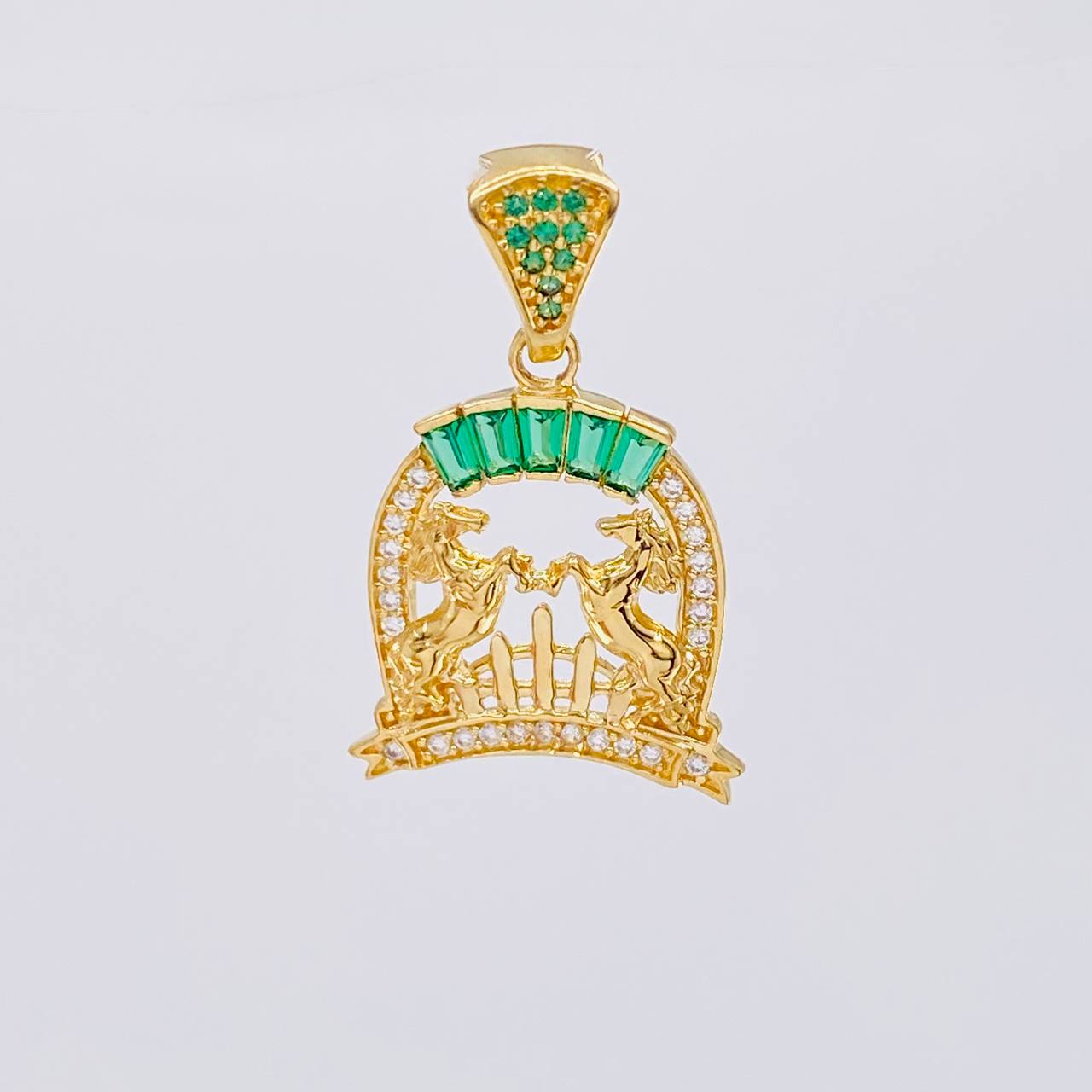 Dije Herradura Caballos 3.1 g / 2.8 cm Oro Amarillo 18K