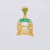 Dije Herradura Caballos 3.1 g / 2.8 cm Oro Amarillo 18K
