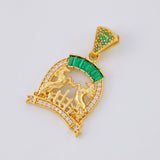 Dije Herradura Caballos 3.1 g / 2.8 cm Oro Amarillo 18K