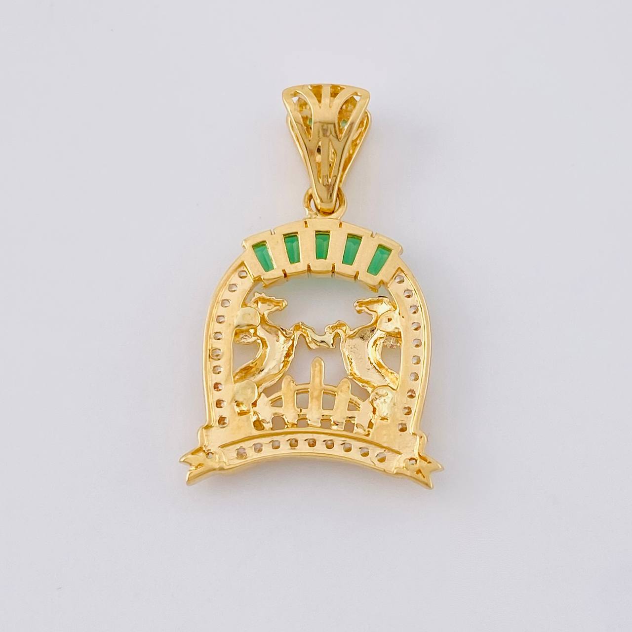 Dije Herradura Caballos 3.1 g / 2.8 cm Oro Amarillo 18K
