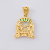 Dije Herradura Caballos 3.1 g / 2.8 cm Oro Amarillo 18K