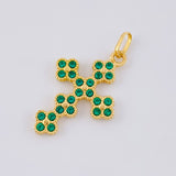 Dije Cruz Trebol 3.4 g / 3.5 cm Oro Amarillo 18K