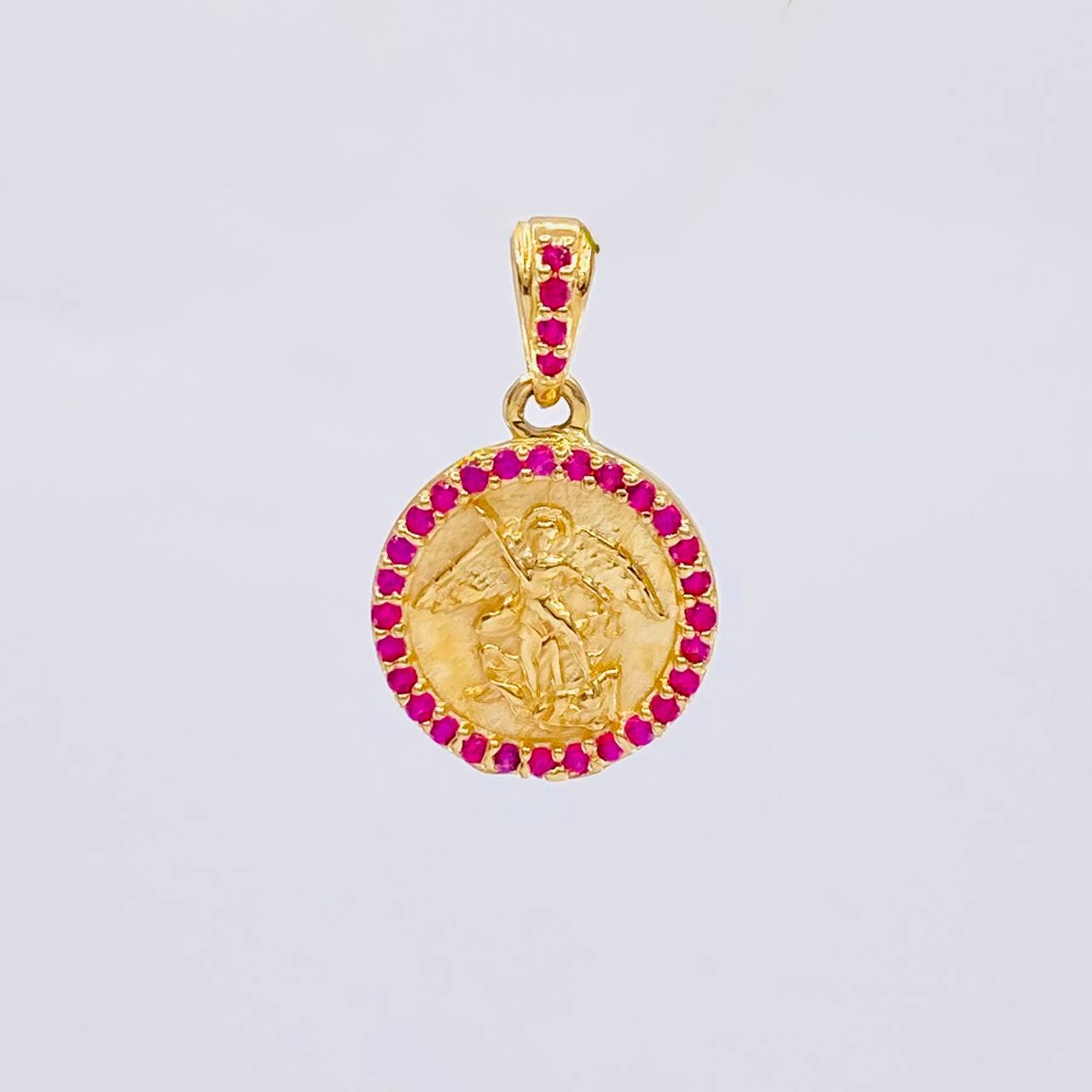 Dije Medalla San Miguel 1.75 g / 1.8 cm Oro Amarillo 18K