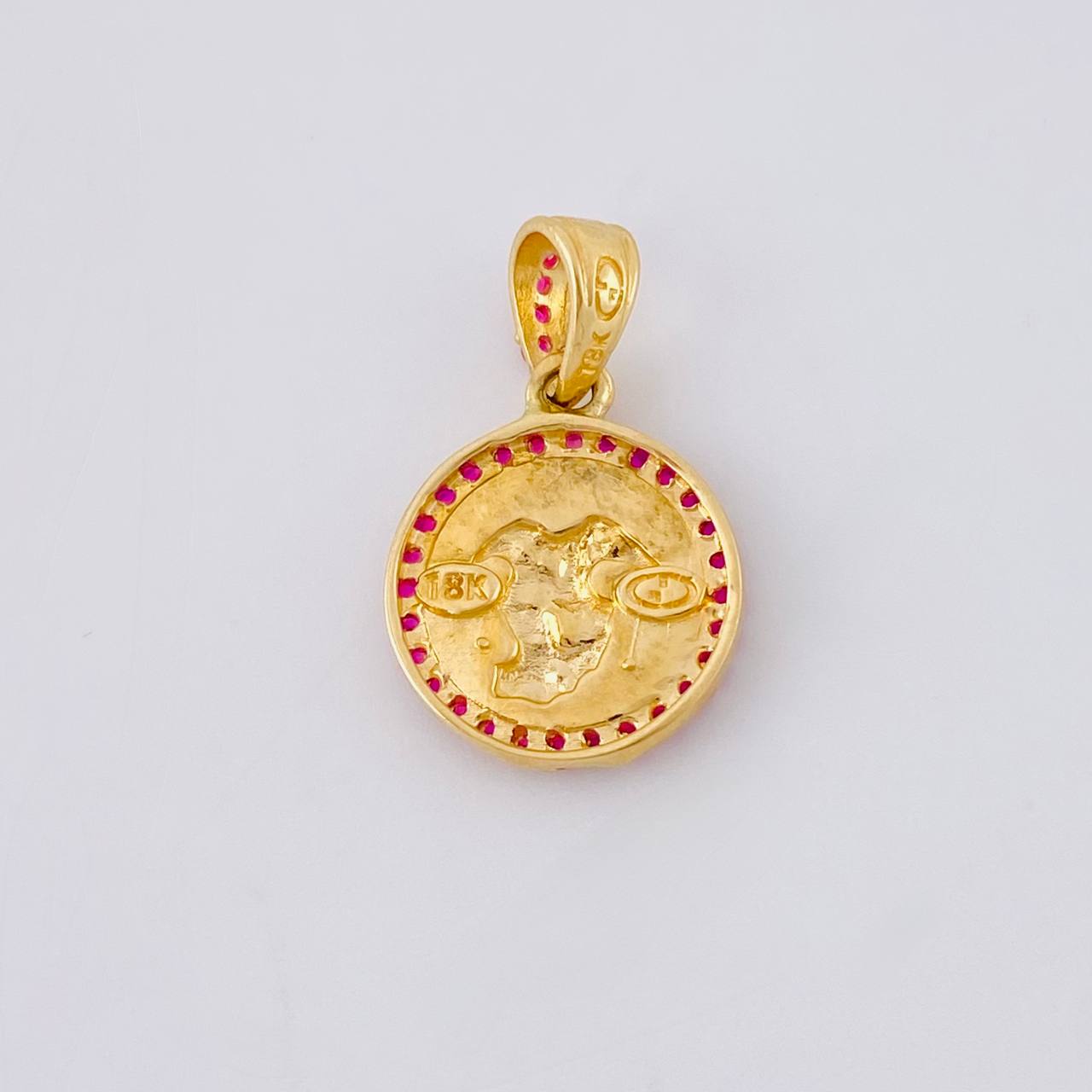 Dije Medalla San Miguel 1.75 g / 1.8 cm Oro Amarillo 18K