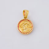 Dije Medalla San Miguel 1.75 g / 1.8 cm Oro Amarillo 18K