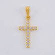 Dije Cruz Tupida 1.35 g / 2.5 cm Oro Amarillo 18K