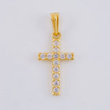 Dije Cruz Tupida 1.35 g / 2.5 cm Oro Amarillo 18K