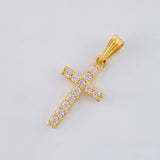 Dije Cruz Tupida 1.35 g / 2.5 cm Oro Amarillo 18K