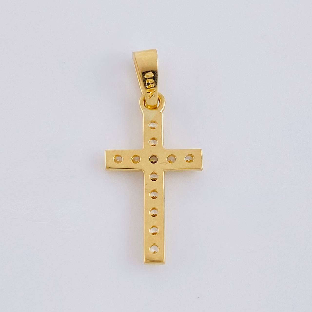 Dije Cruz Tupida 1.35 g / 2.5 cm Oro Amarillo 18K