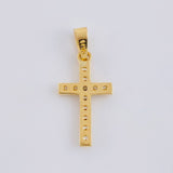 Dije Cruz Tupida 1.35 g / 2.5 cm Oro Amarillo 18K