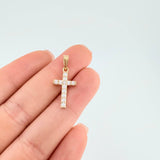 Dije Cruz Tupida 1.35 g / 2.5 cm Oro Amarillo 18K