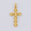 Dije Cruz Trebol 2.8 g / 3.7 cm Oro Amarillo 18K