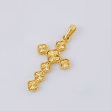 Dije Cruz Trebol 2.8 g / 3.7 cm Oro Amarillo 18K