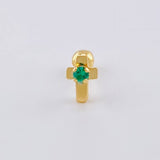 Piercing Cruz 0.35 g / 1 cm Oro Amarillo 18K