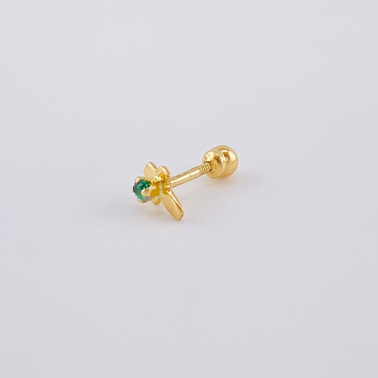 Piercing Cruz 0.35 g / 1 cm Oro Amarillo 18K