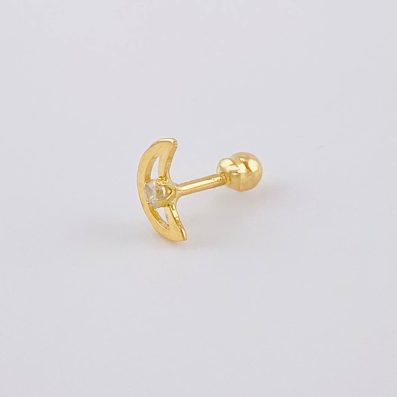 Piercing Media Luna 0.35 g / 1 cm Oro Amarillo 18K