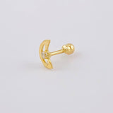 Piercing Media Luna 0.35 g / 1 cm Oro Amarillo 18K