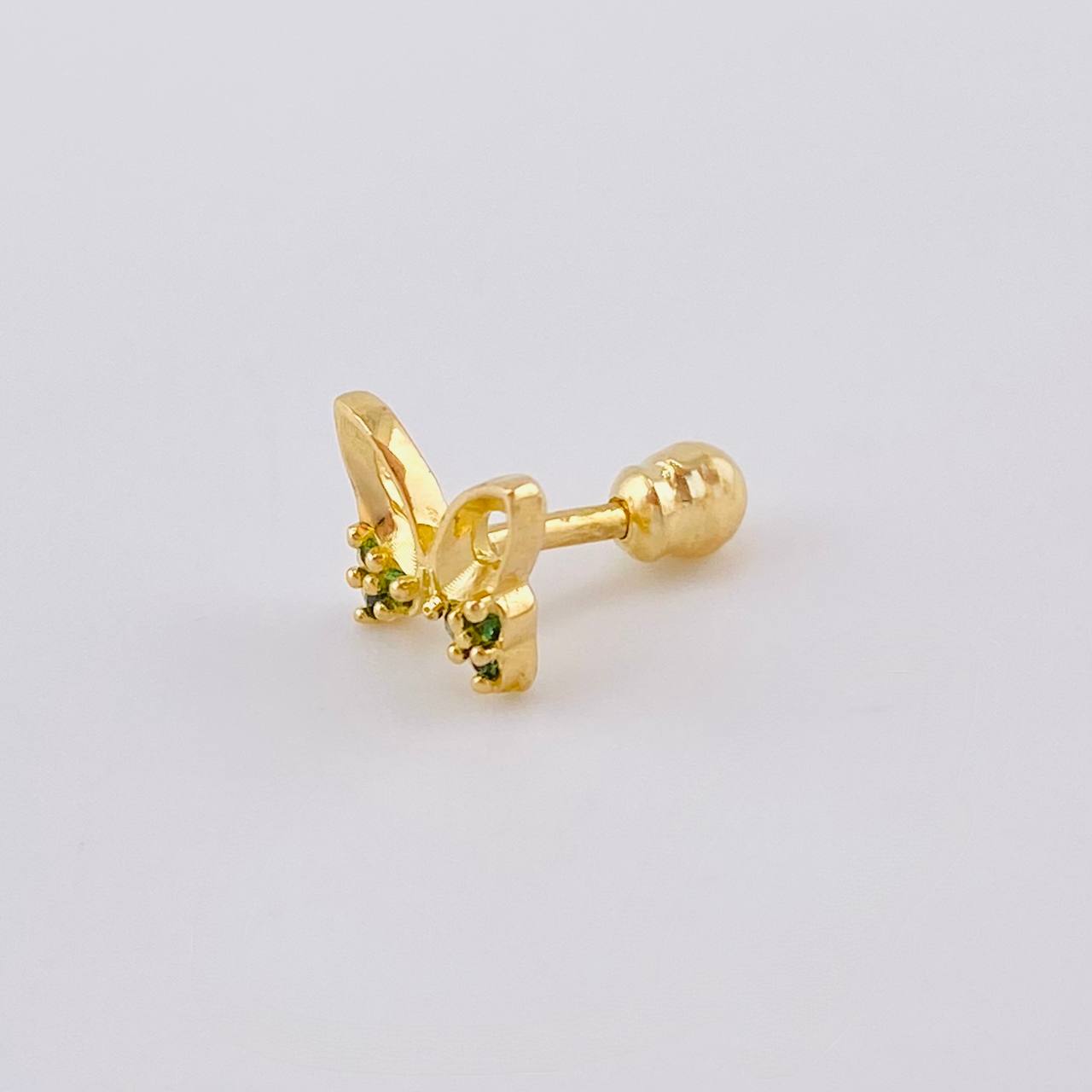 Piercing Mariposa 0.65 g / 1 cm Oro Amarillo 18K